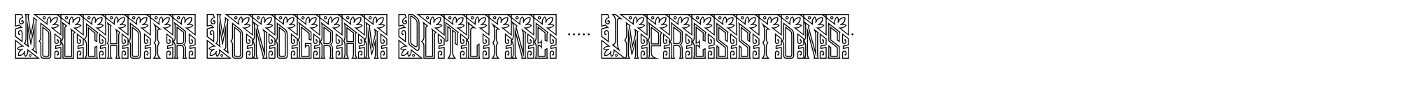 Mouchoir Monogram Outline (1000 Impressions) image